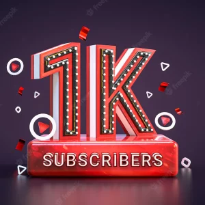 YouTube Subscriber 1000 Lifetime guarantee
