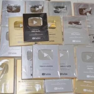 YouTube Silver Play Button on any channel Name,Custom